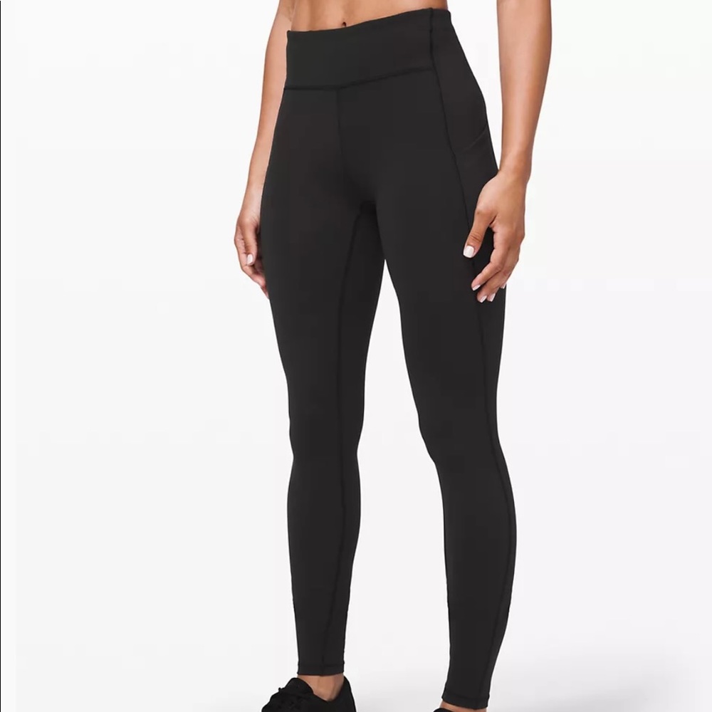 Lululemon Yoga Pants Size 0 With Pocket, Black